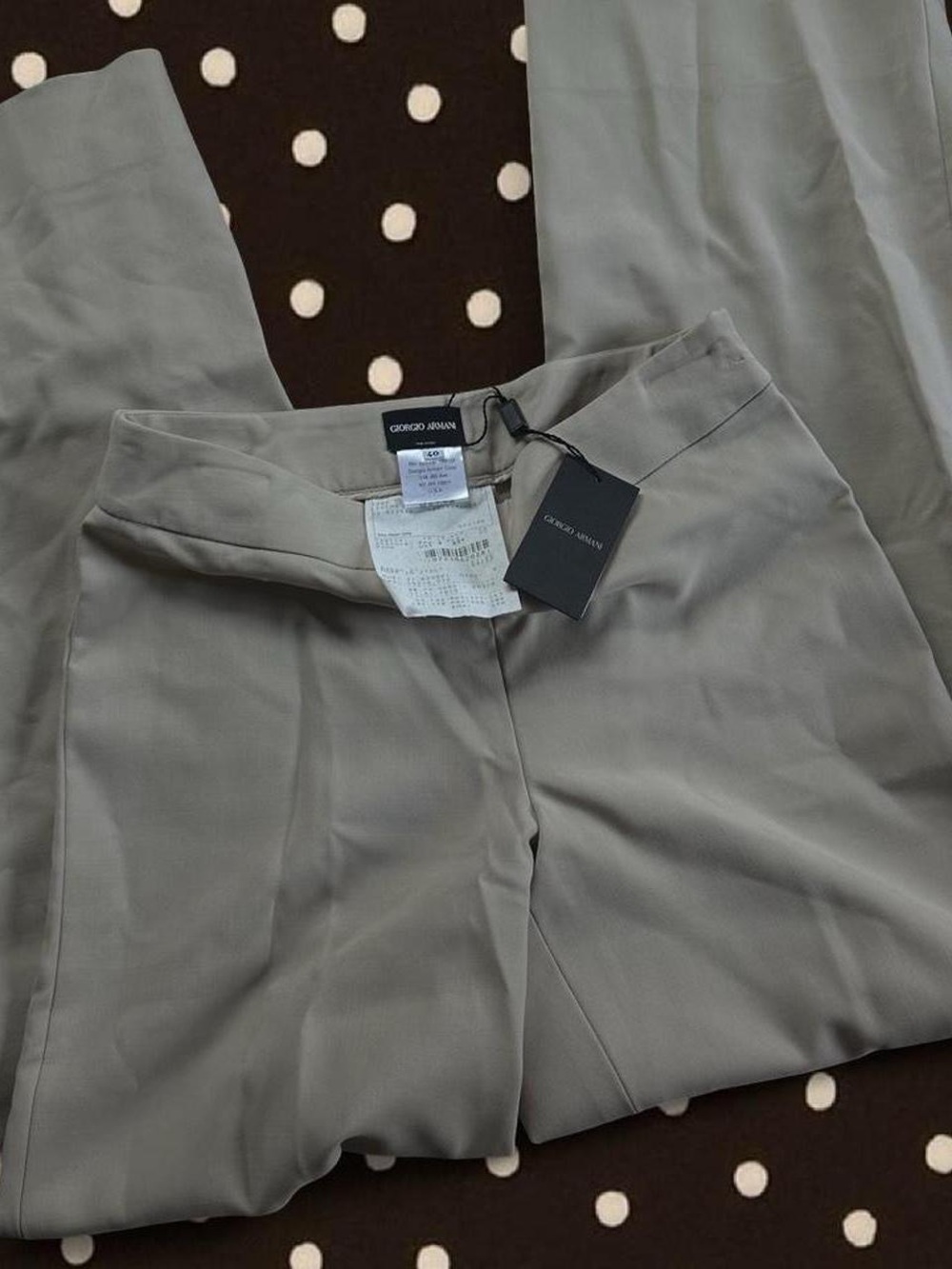 Giorgio Armani Women's Light Taupe Dress Pants